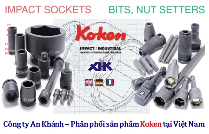 Đầu khẩu Koken dùng cho lắp ráp, sửa chữa
