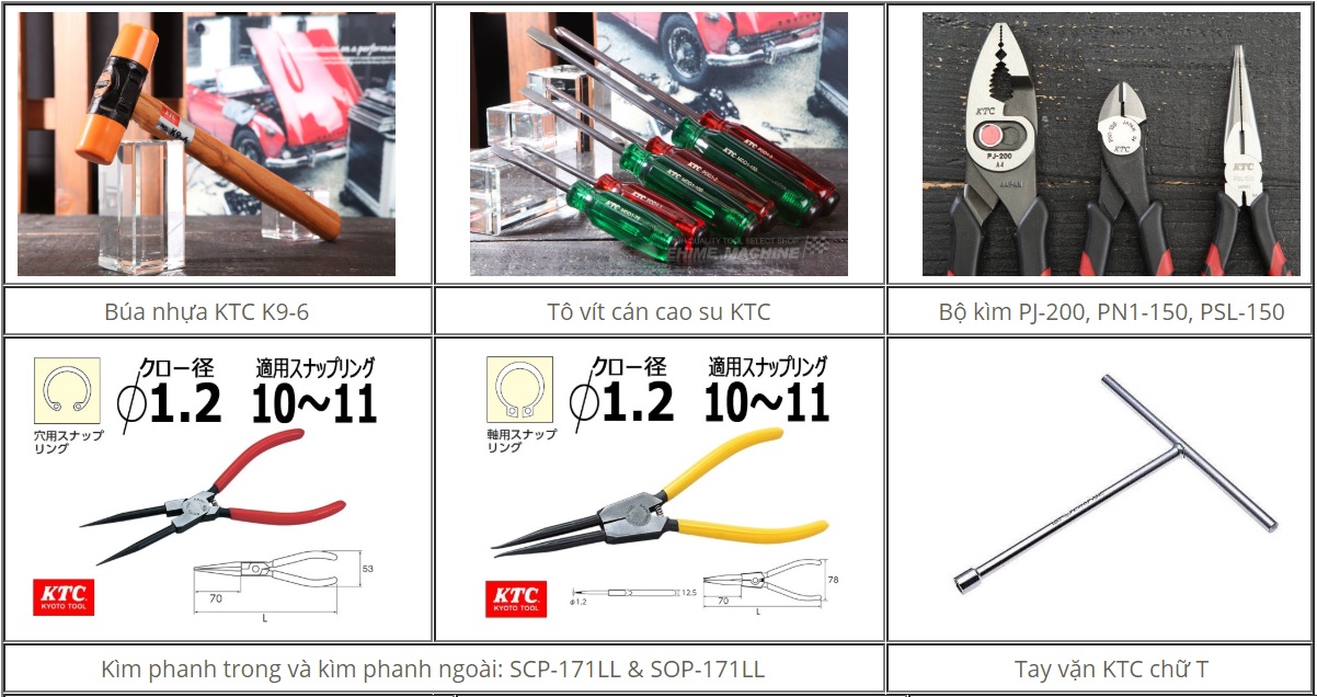 Bộ dụng cụ sửa chữa, bộ dụng cụ KTC Nhật, An Khánh cung cáp bộ dụng cụ