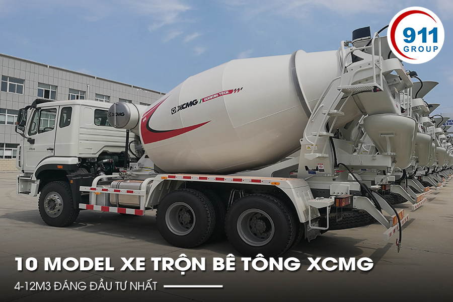 10 model xe trộn bê tông XCMG 4-12m3 đáng đầu tư nhất