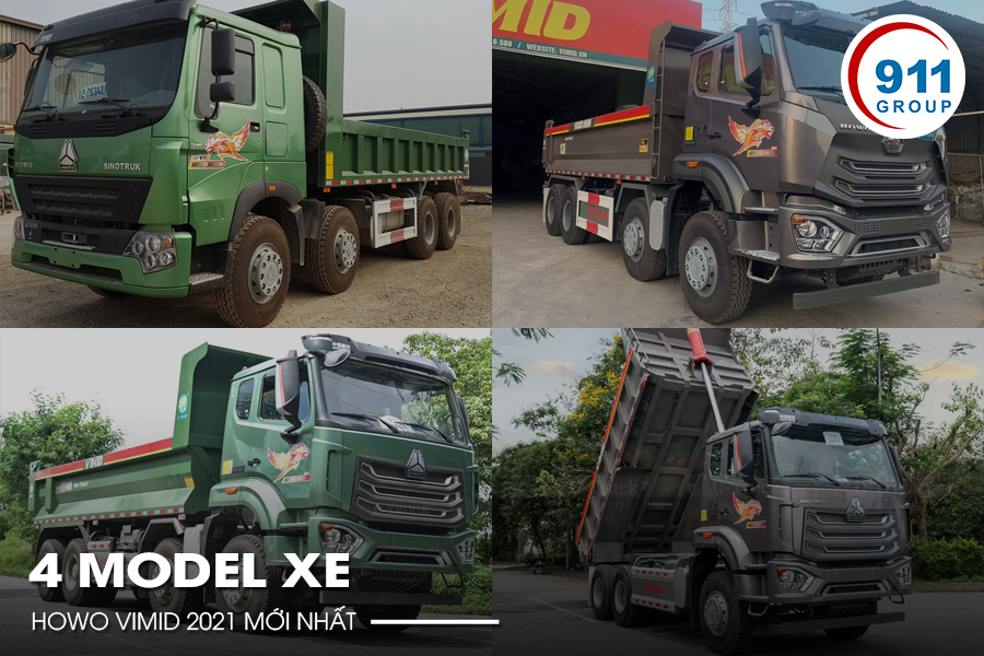 4 model xe howo vimid 2021 mới nhất