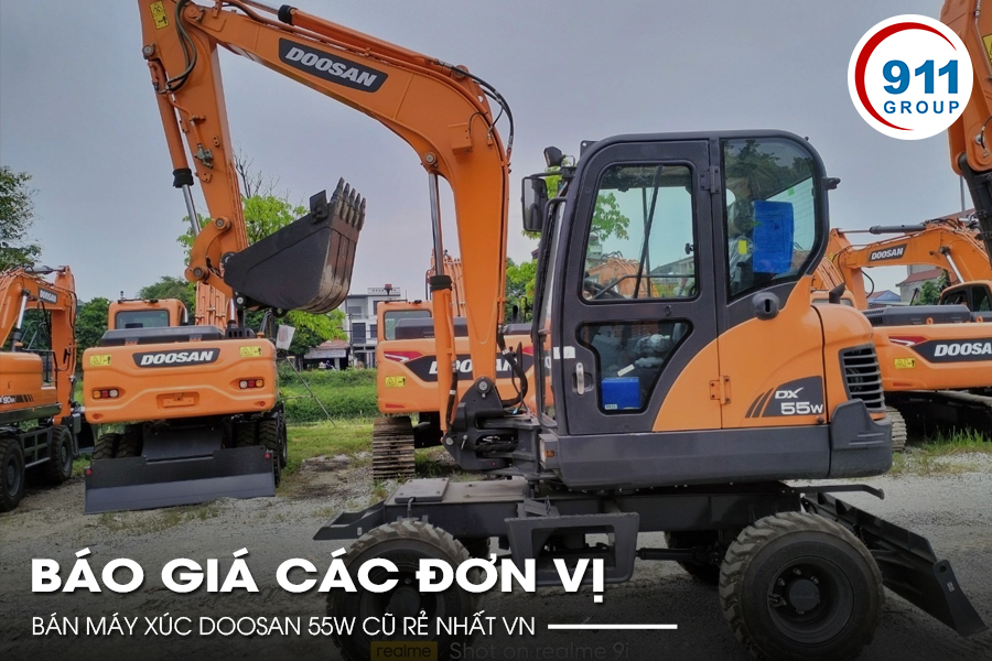Báo giá các đơn vị bán máy xúc Doosan 55w cũ rẻ nhất VN
