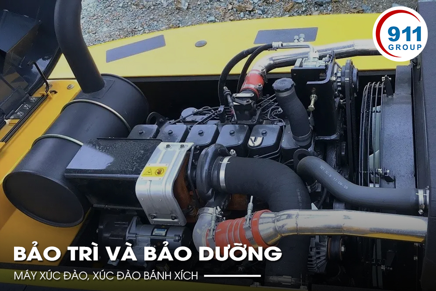 Bảo trì và bảo dưỡng Máy xúc đào, Xúc đào bánh xích