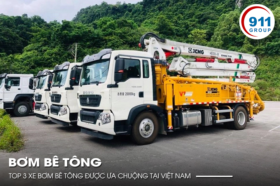 Bơm Bê Tông Top 3 Xe Bơm bê Tông Được Ưa Chuộng Tại Việt Nam