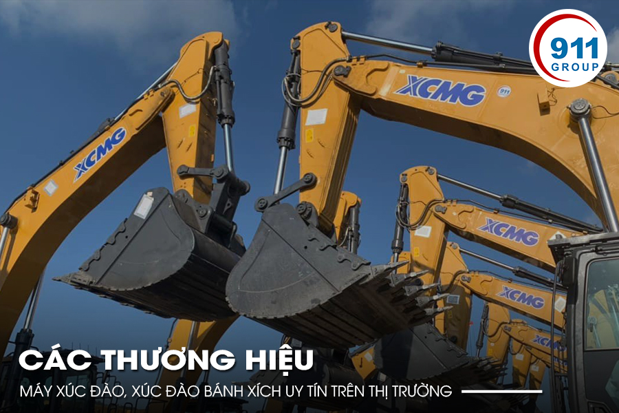 Các thương hiệu Máy xúc đào, Xúc đào bánh xích uy tín trên thị trường