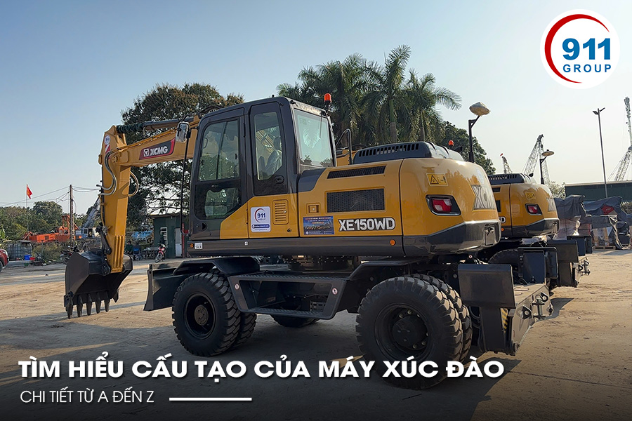 Tìm Hiểu Cấu Tạo Của Máy Xúc Đào Chi Tiết Từ A Đến Z