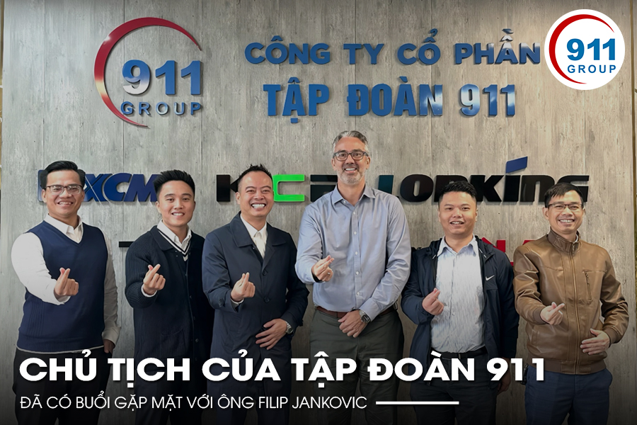 Chủ tịch của Tập đoàn 911 đã có buổi gặp mặt với ông Filip Jankovic - Giám đốc điều hành của Công ty Linfox logistic tại Việt Nam.