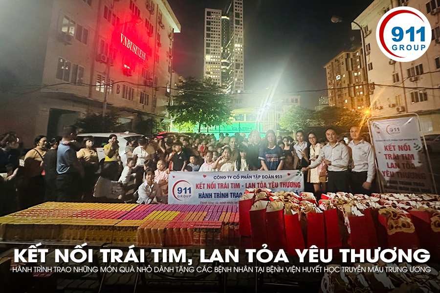 Tập đoàn 911 Trao Yêu Thương Tại BV Huyết Học TW