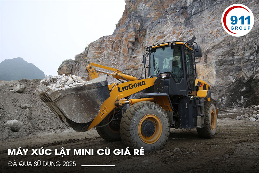 Máy xúc lật mini cũ giá rẻ đã qua sử dụng 2025