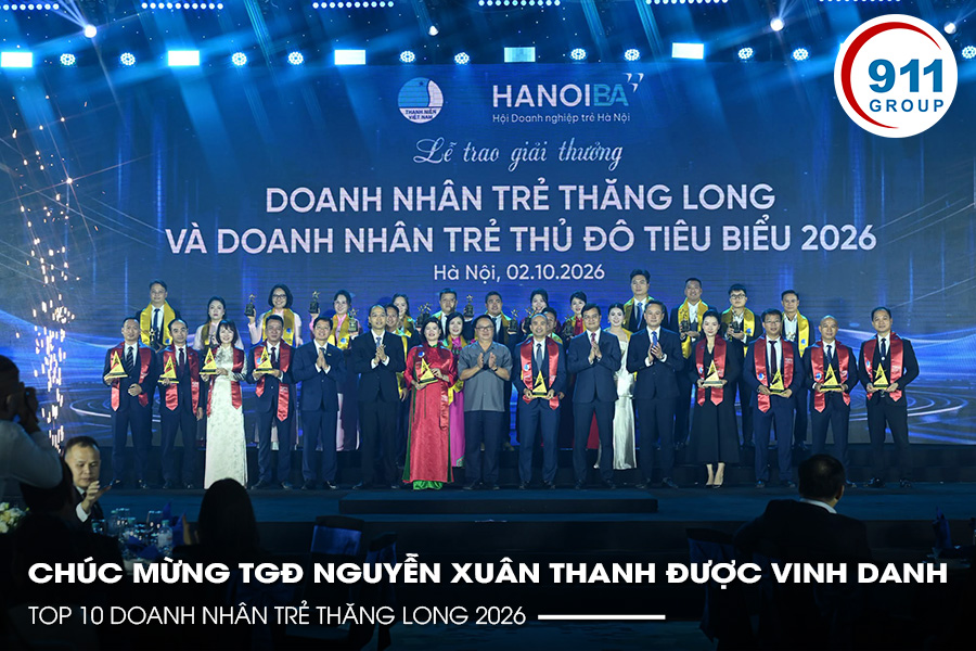 Chúc Mừng TGĐ Nguyễn Xuân Thanh Được Vinh Danh Top 10 Doanh Nhân Trẻ Thăng Long 2026