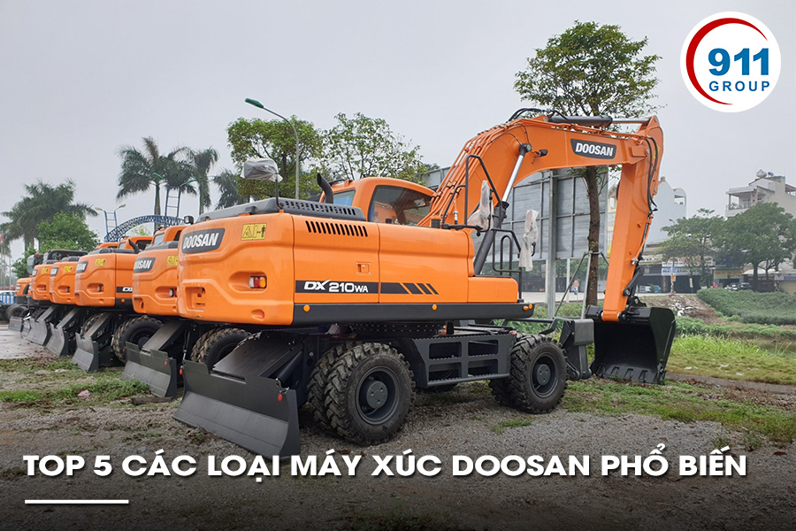 Top 5 Các Loại Máy Xúc Doosan Phổ Biến Hiện Nay