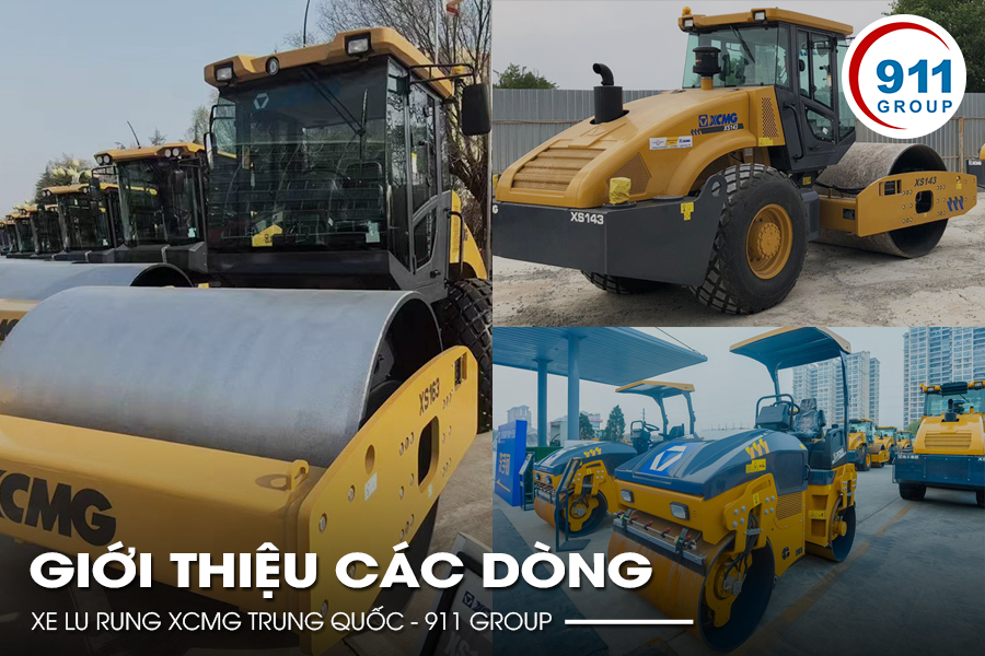 Giới thiệu các dòng xe lu rung XCMG Trung Quốc - 911 group