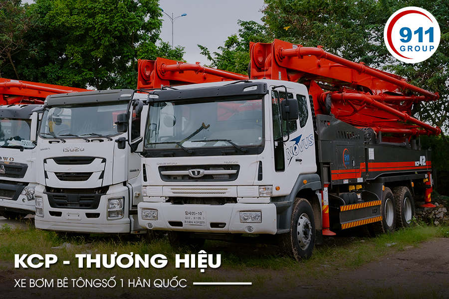 KCP - Thương hiệu xe bơm bê tông số 1 Hàn Quốc