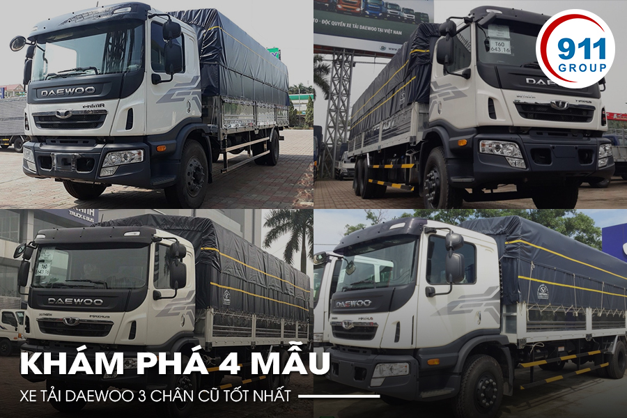 Khám phá 4 mẫu xe tải daewoo 3 chân cũ tốt nhất
