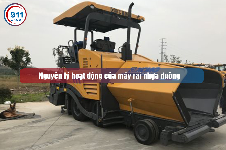 Nguyên lý hoạt động của máy rải nhựa đường