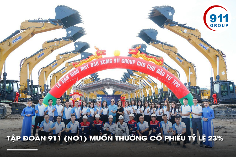 Tập đoàn 911 (NO1) muốn thưởng cổ phiếu tỷ lệ 23%