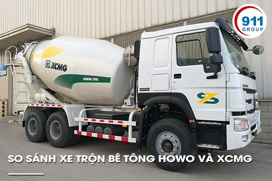 So Sánh Xe Trộn Bê Tông Howo Và XCMG Chi Tiết