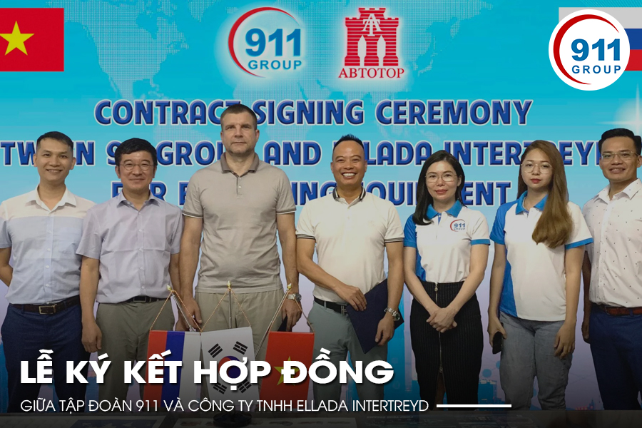 Lễ ký kết hợp đồng giữa Tập đoàn 911 và Công ty TNHH Ellada Intertreyd