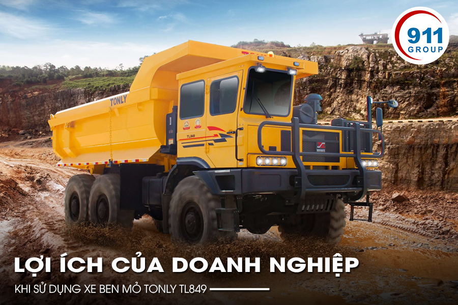 Lợi ích của doanh nghiệp khi sử dụng xe ben mỏ Tonly TL849