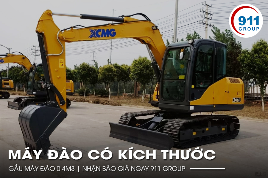Máy đào có kích thước gầu máy đào 0 4m3 | Nhận báo giá ngay 911 Group