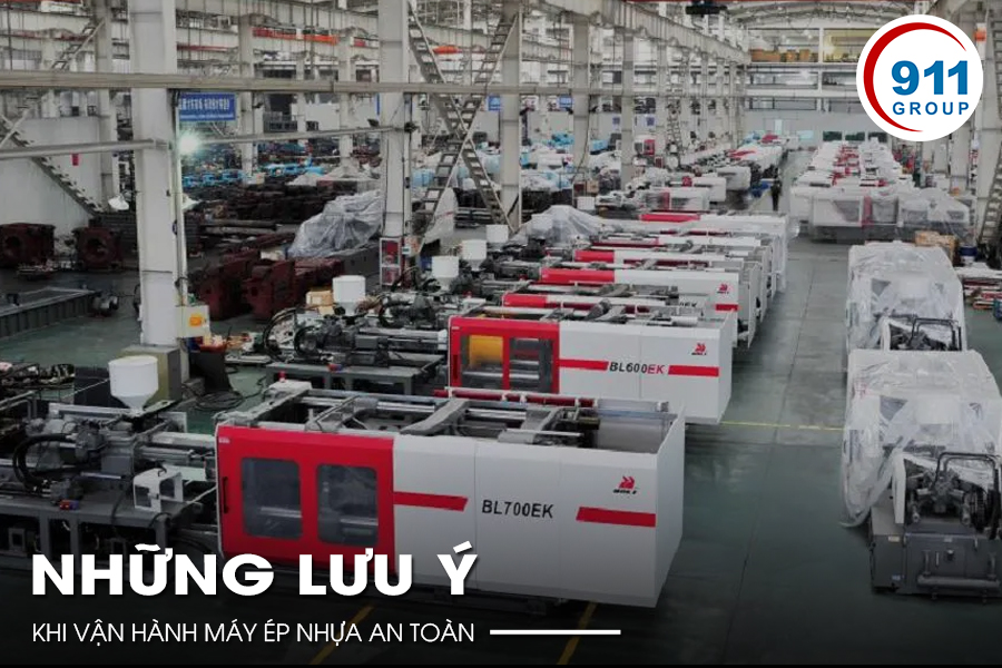 Những lưu ý khi vận hành máy ép nhựa an toàn