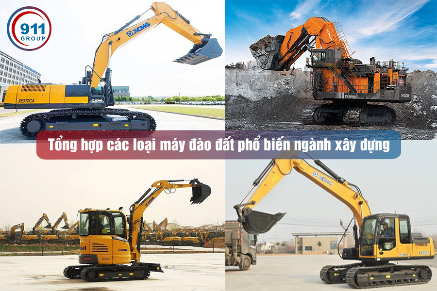 Tổng hợp các loại máy đào đất phổ biến ngành xây dựng