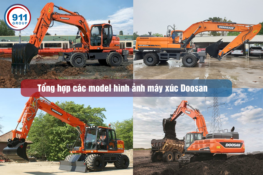 Tổng hợp các model hình ảnh máy xúc Doosan
