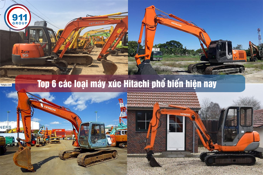 Top 6 các loại máy xúc Hitachi phổ biến hiện nay