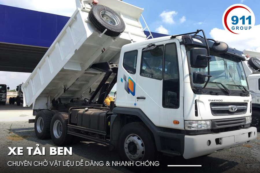 Xe Tải Ben Chuyên Chở Vật Liệu Dễ Dàng & Nhanh Chóng