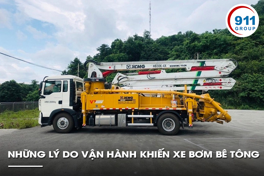 Những Lý Do Vận Hành Khiến Xe Bơm Bê Tông Nhanh Hỏng
