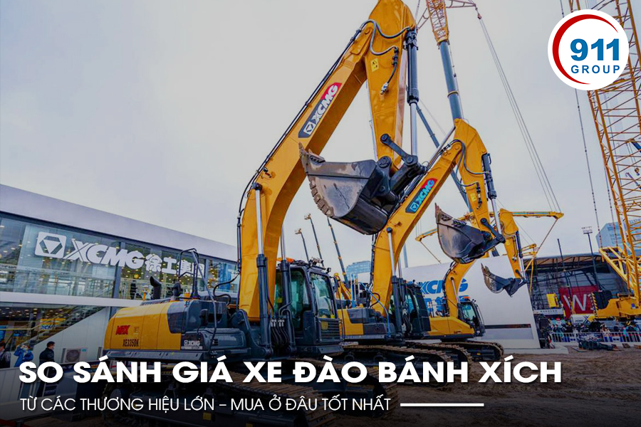 So Sánh Giá Xe Đào Bánh Xích Từ Các Thương Hiệu Lớn – Mua Ở Đâu Tốt Nhất?