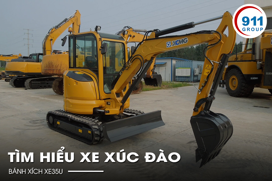 Tìm hiểu xe xúc đào bánh xích XE35U