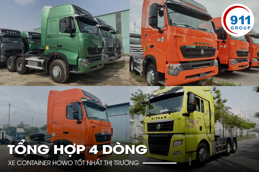 Tổng hợp 4 dòng xe container howo tốt nhất thị trường
