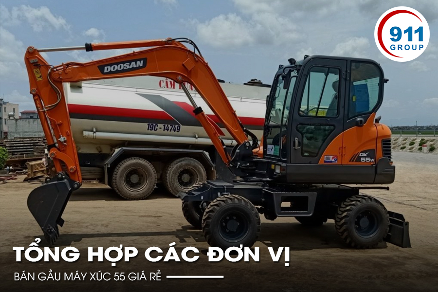 Tổng hợp các đơn vị bán gầu máy xúc 55 giá rẻ