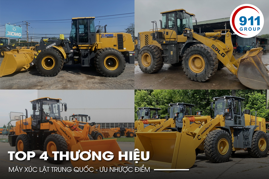 TOP 4 thương hiệu máy xúc lật Trung Quốc - Ưu nhược điểm