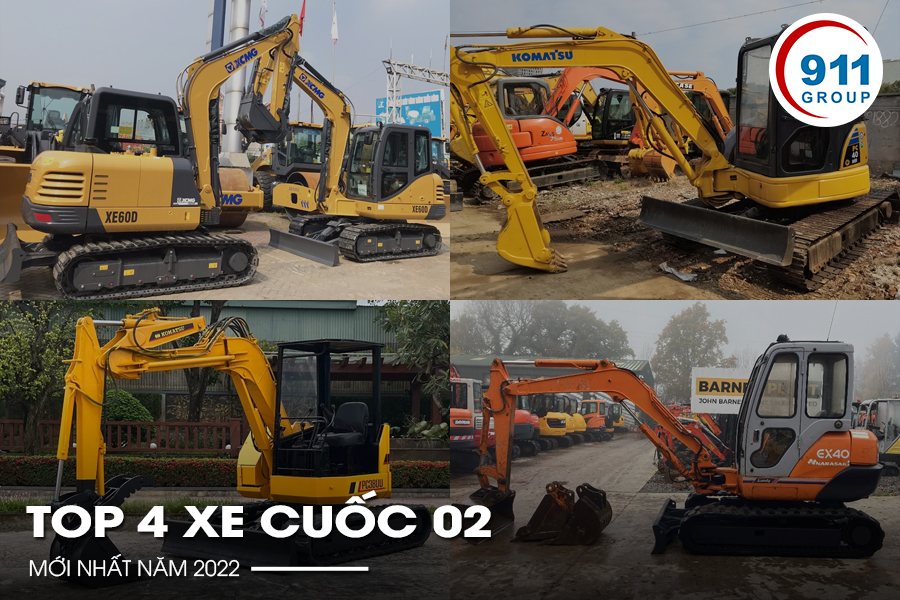 Top 4 xe cuốc 02 mới nhất năm 2022