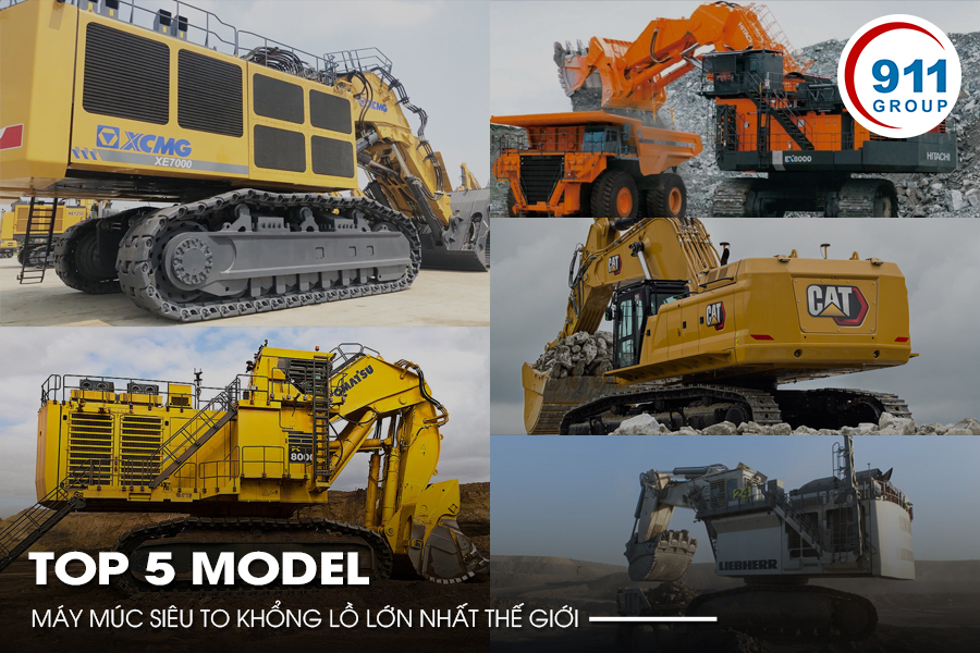 Top 5 model máy múc siêu to khổng lồ lớn nhất thế giới