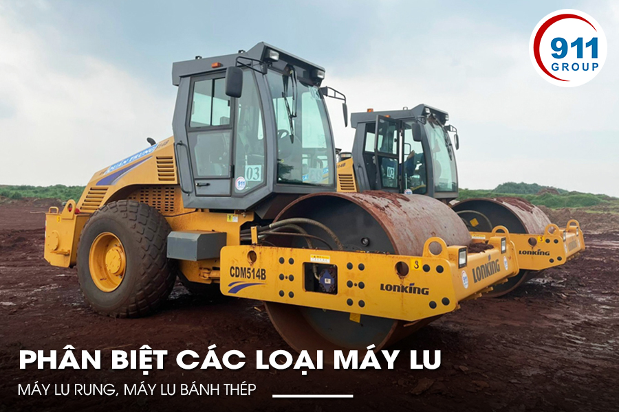 Phân Biệt Các Loại Máy Lu: Máy Lu Rung, Máy Lu Bánh Thép