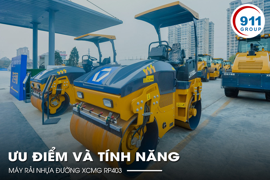 Ưu điểm và tính năng máy rải nhựa đường XCMG RP403