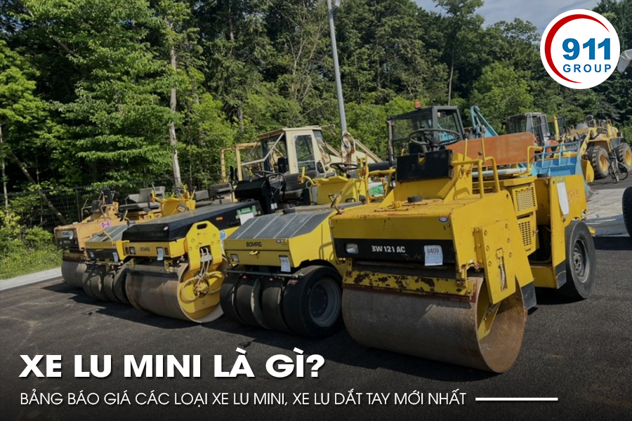 Xe lu mini là gì? Bảng báo giá các loại xe lu mini, xe lu dắt tay mới nhất