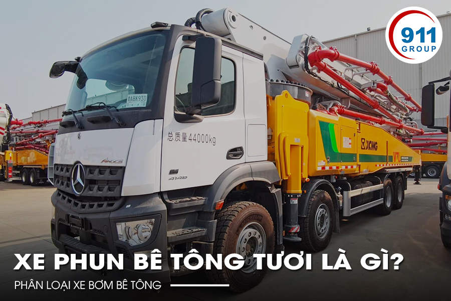 Xe phun bê tông tươi là gì? Phân loại xe bơm bê tông