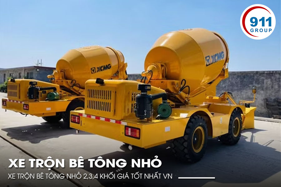 Xe Trộn Bê Tông Nhỏ 2,3,4 Khối Giá Tốt Nhất VN