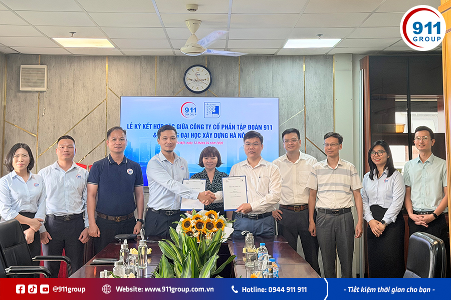Lễ Ký Kết Hợp Tác Chiến Lược Giữa 911 Group Và Trường Đại Học Xây Dựng Hà Nội