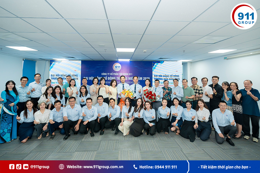 TẬP ĐOÀN 911 TỔ CHỨC THÀNH CÔNG ĐẠI HỘI ĐỒNG CỔ ĐÔNG THƯỜNG NIÊN 2026