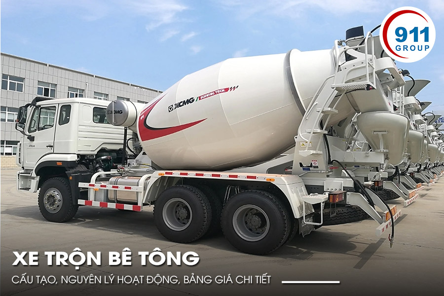 xe trộn bê tông XCMG