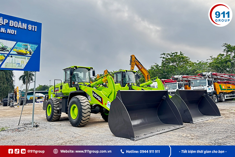 Máy xúc lật Điện Lovol gầu 4.2 m³