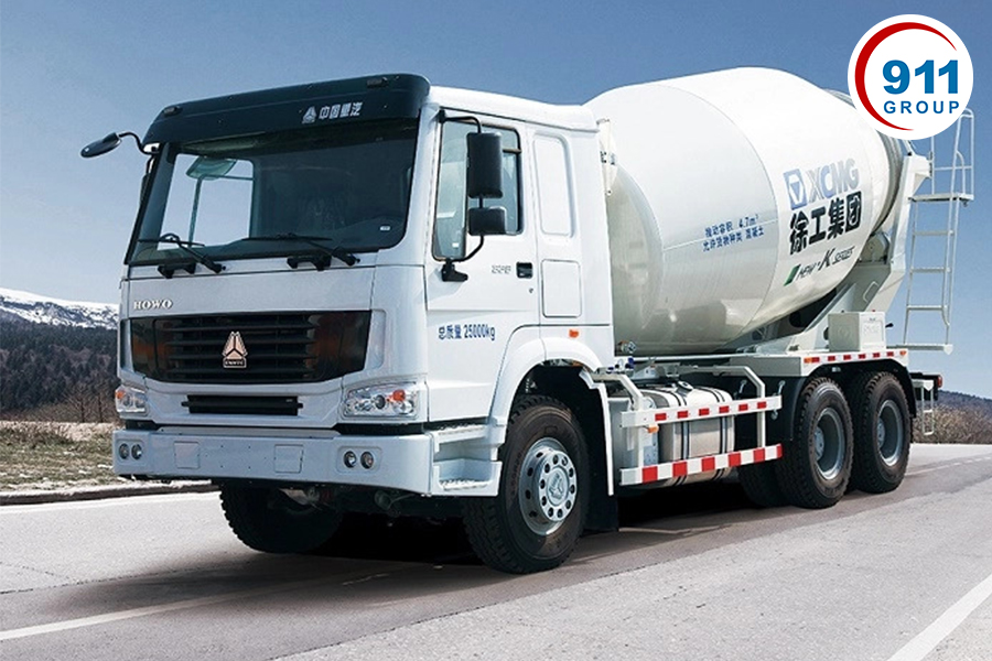 Hình ảnh xe trộn bê tông