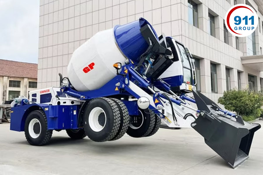 Xe Trộn Bê Tông Mini