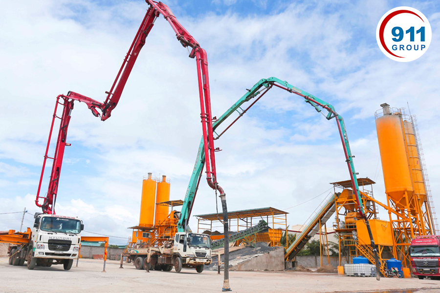 quy trình vận hành xe bơm bê tông