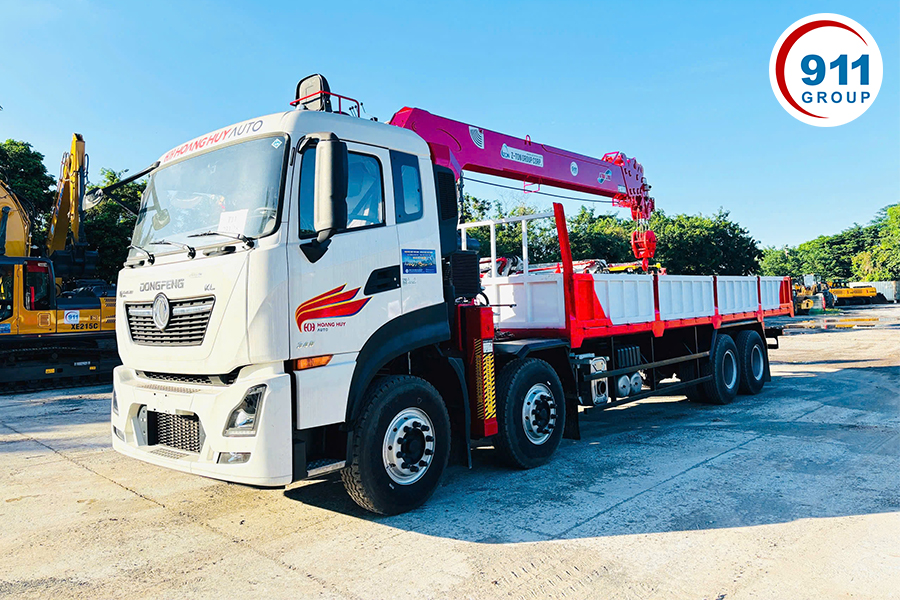 Xe tải gắn cẩu 12 tấn ATOM 1205