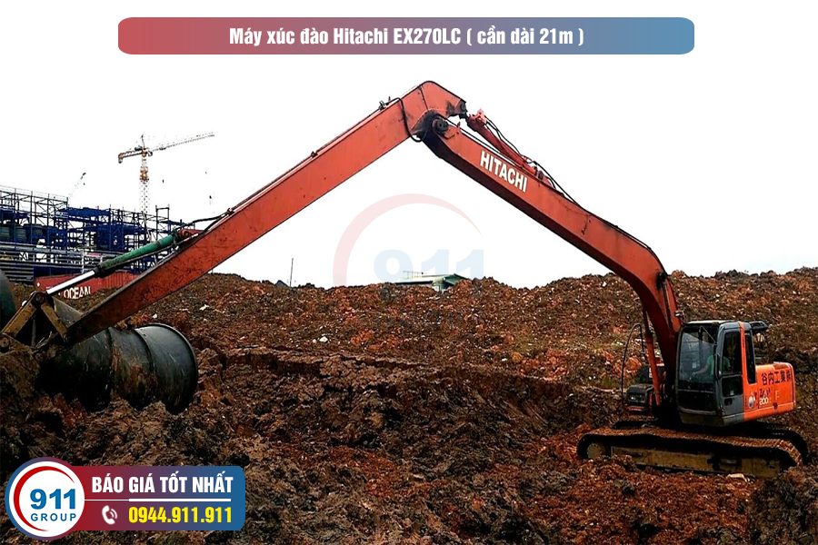 Máy xúc đào Hitachi EX270LC ( cần dài 21m )